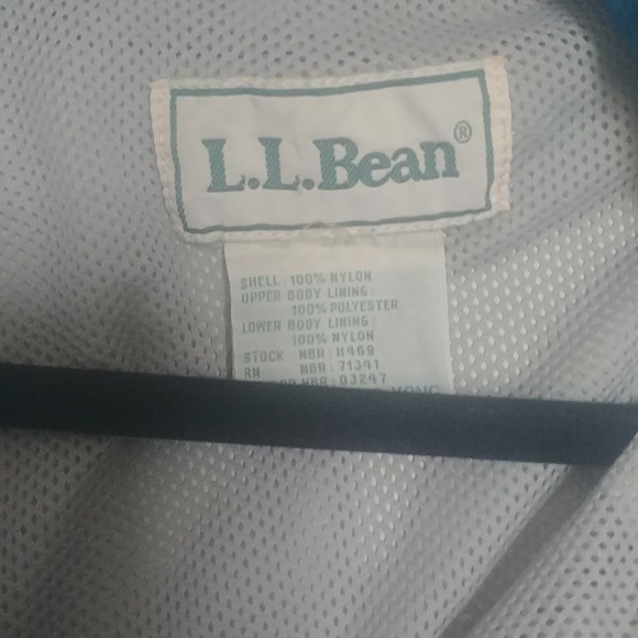 Vintage L.L.Bean Gore-Tek jacket EUC khaki grey and blue - Picture 3 of 15